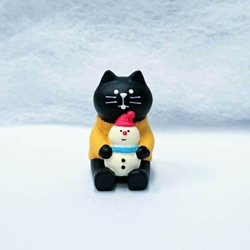 DECOLE（デコレ） concombre×FISHING CAT コンコンブル 雪だるま黒猫