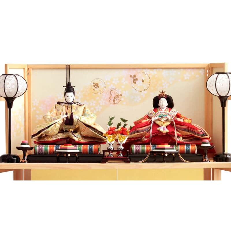 雛人形 久月 ひな人形 三段飾り 三段棚飾り 七人飾り 着付師 華山 雛の