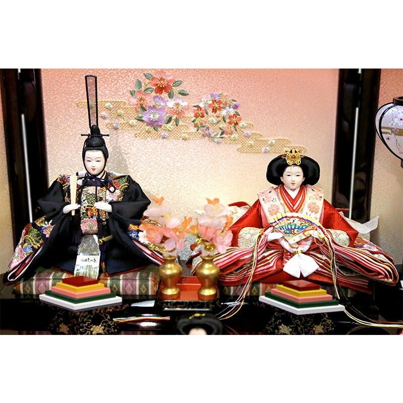 久月 雛人形 ひな人形 雛 コンパクト収納飾り 段飾り 十人飾り