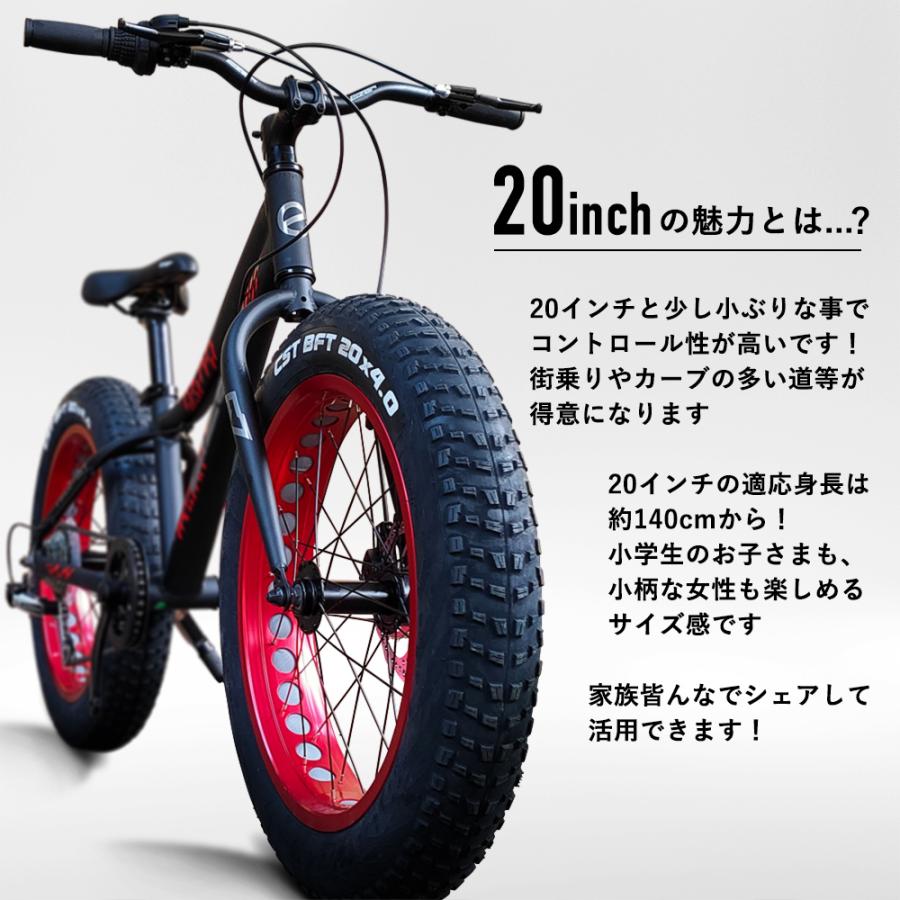 EIZER（アイゼル） ファットバイク 自転車 20インチ 極太タイヤ 太い