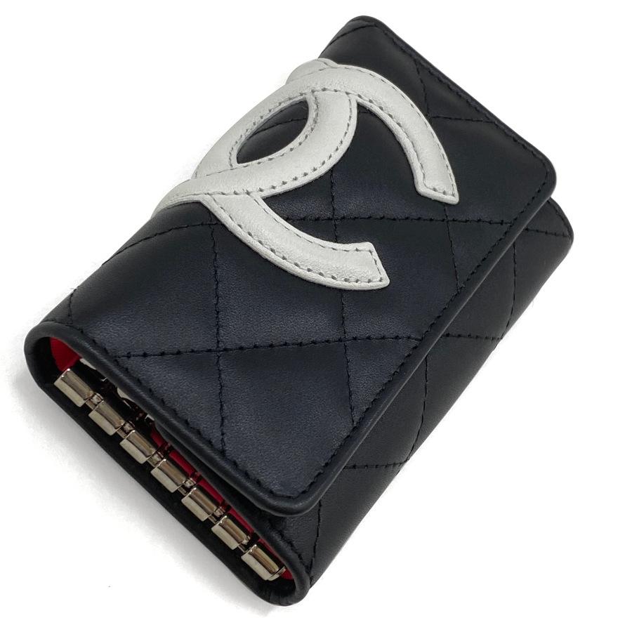 CHANEL（シャネル） ココマーク キーケース ブラック ホワイト ピンク