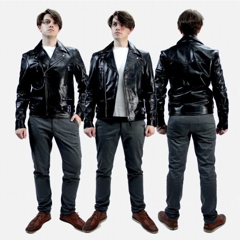 ダブルライダースジャケット 革ジャン レザージャケット メンズ 本革