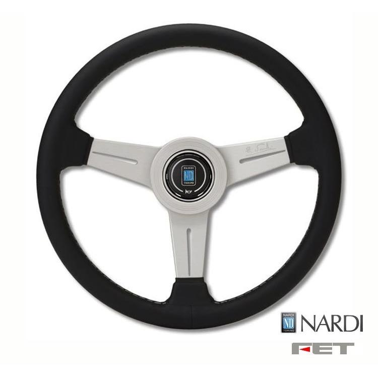 FET NARDI CLASSIC LEATHER 36φ ] 360mm スムースレザー ブラック