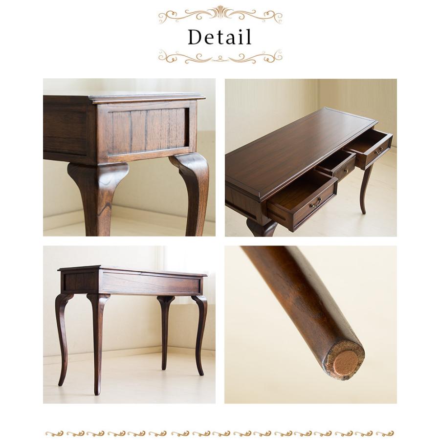 コンソールテーブル ロココ調 アンティーク調 猫脚 幅106.5cm 消毒 台