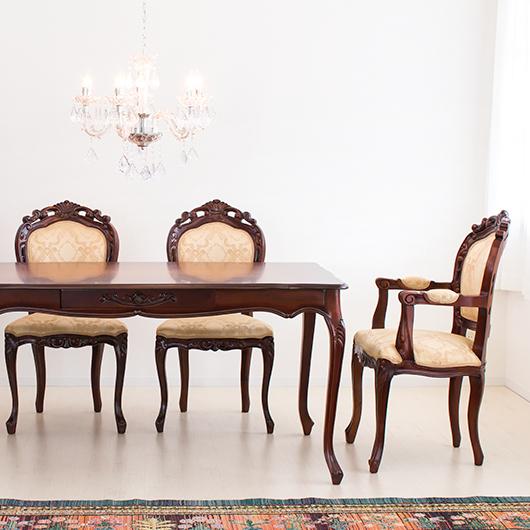 猫脚 ダイニングチェア アンティーク ヨーロッパ風 2脚セット① 猫脚