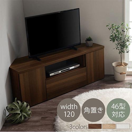 ぼん家具 【完成品設置付き】 コーナーテレビ台 テレビボード コーナー