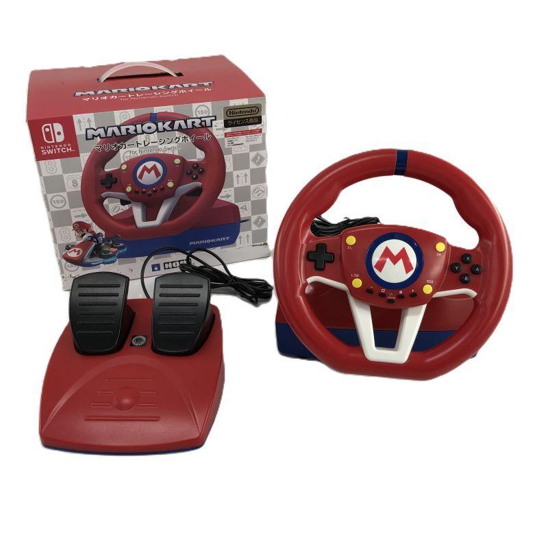 ジャンク扱い》SWITCH用 HORI製 マリオカート レーシングホイール/周辺