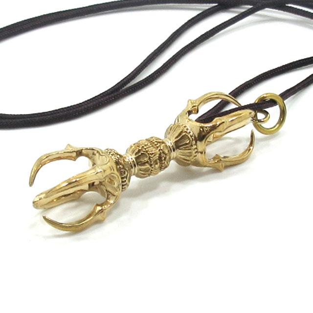 五鈷杵 密教法具 仏具 お守り ネックレス 紐 精工美品バジュラ