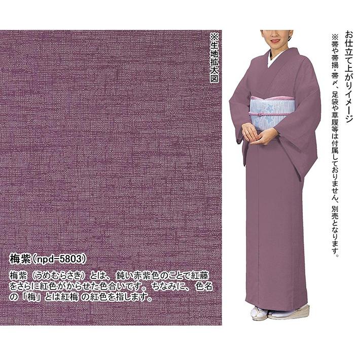 色無地 着物 反物 紗紬 夏用 メンズ レディース 紗 つむぎ きもの