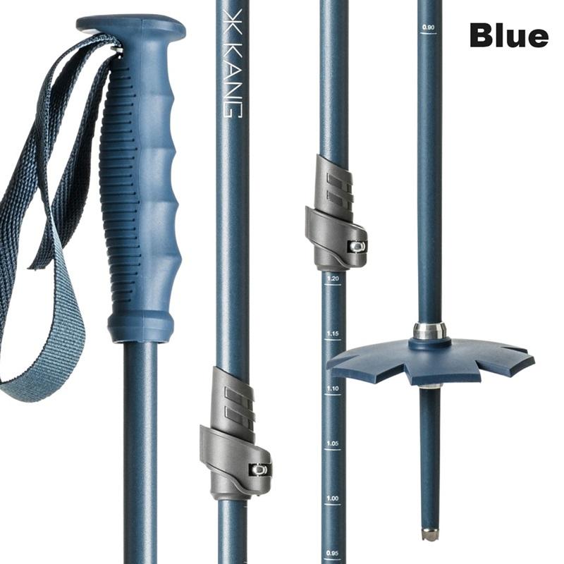 KANG カング TELESCOPIC 3PP 山スキー ポール ストック 伸縮 6色