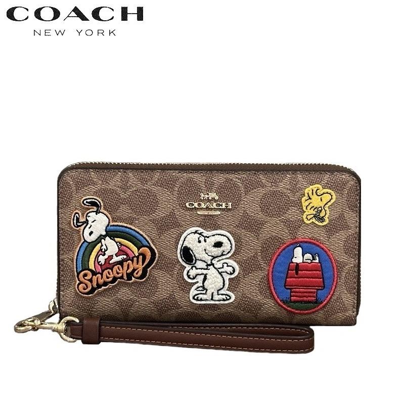 COACH（コーチ） スヌーピー 財布 2025新作 X ピーナッツ コラボ 長