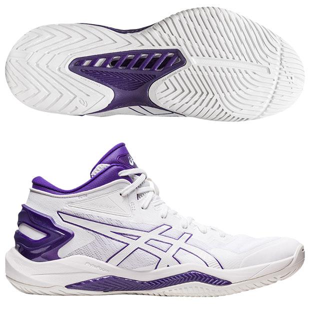 ASICS（アシックス） ゲルバースト 27 ホワイト×ジェントリーパープル
