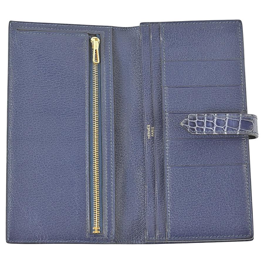 HERMES（エルメス） 美品 豪華 アリゲーター メンズ 長財布
