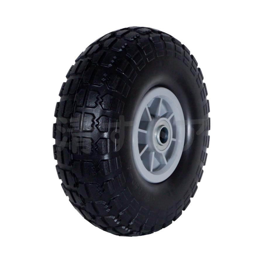 10インチ ノーパンクタイヤ プラホイール 4個(1個1490円) 軸径20mm