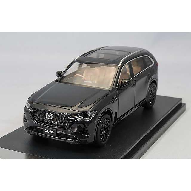 ハイストーリー 1/43 マツダ CX-80 2024 ジェットブラックマイカ