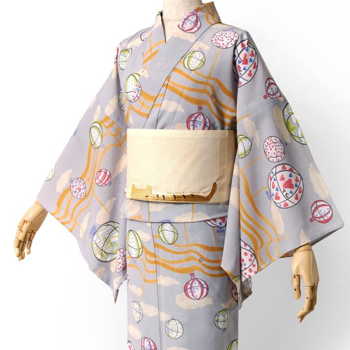 浴衣 tsumori chisato セオアルファ 気球 グレー 30代 40代 50代 個性