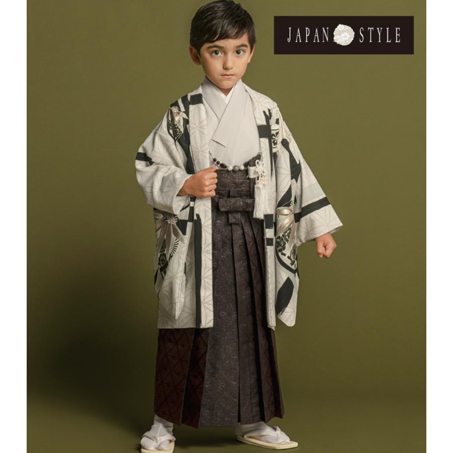 七五三 着物 男の子 5歳男児アンサンブル袴セット JAPAN STYLE 2023年