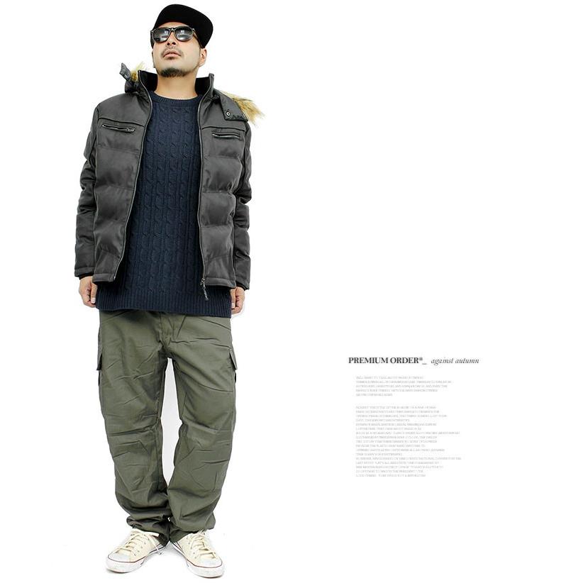 ジャケット メンズ 湿式 PUレザー ファー付き フード レザージャケット