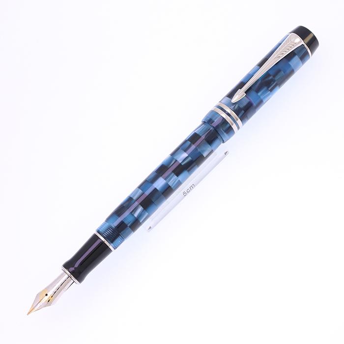 PARKER（パーカー） 万年筆 デュオフォールド チェック ブルーPT