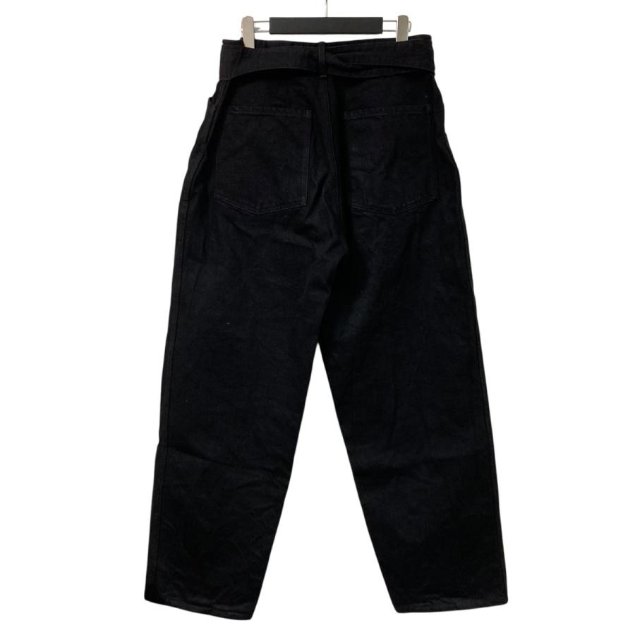 COMOLI（コモリ） COMOLI 25AW ブラックデニム ベルテッドパンツ