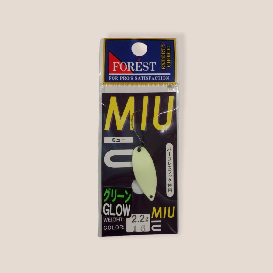 FOREST（フォレスト） ミュー 2.2g グリーンGLOW MIU FOREST スプーン