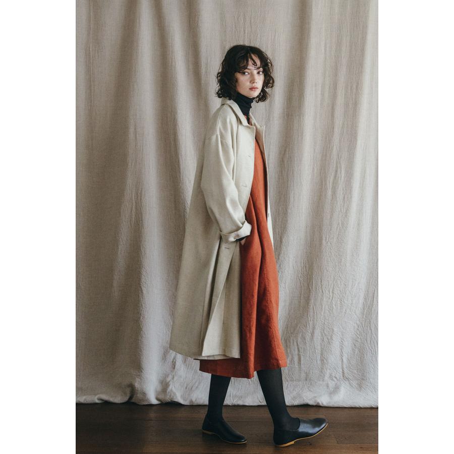 fog linen work（フォグリネンワーク） ラサ コート ウールリネン