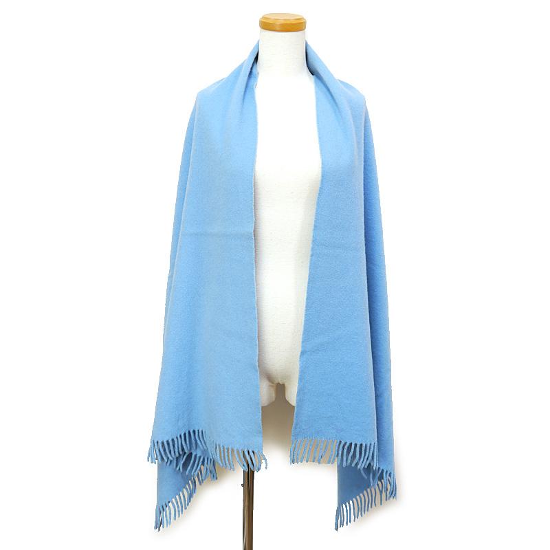 HERMES（エルメス） カシミアストール ブルー系 大判 : 質屋