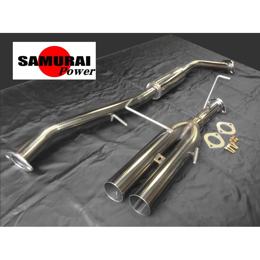 S14 シルビア SR20DE NA用 デュアル出しマフラー SAMURAI POWER