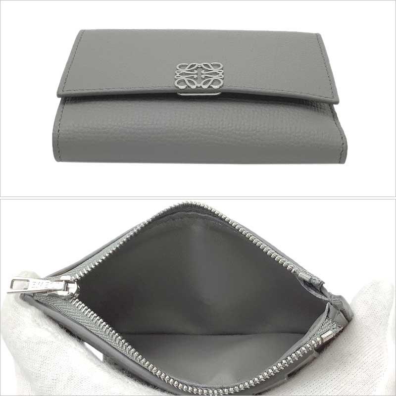 LOEWE ロエベ バーティカルウォレット スモール ペブルグレインカーフ