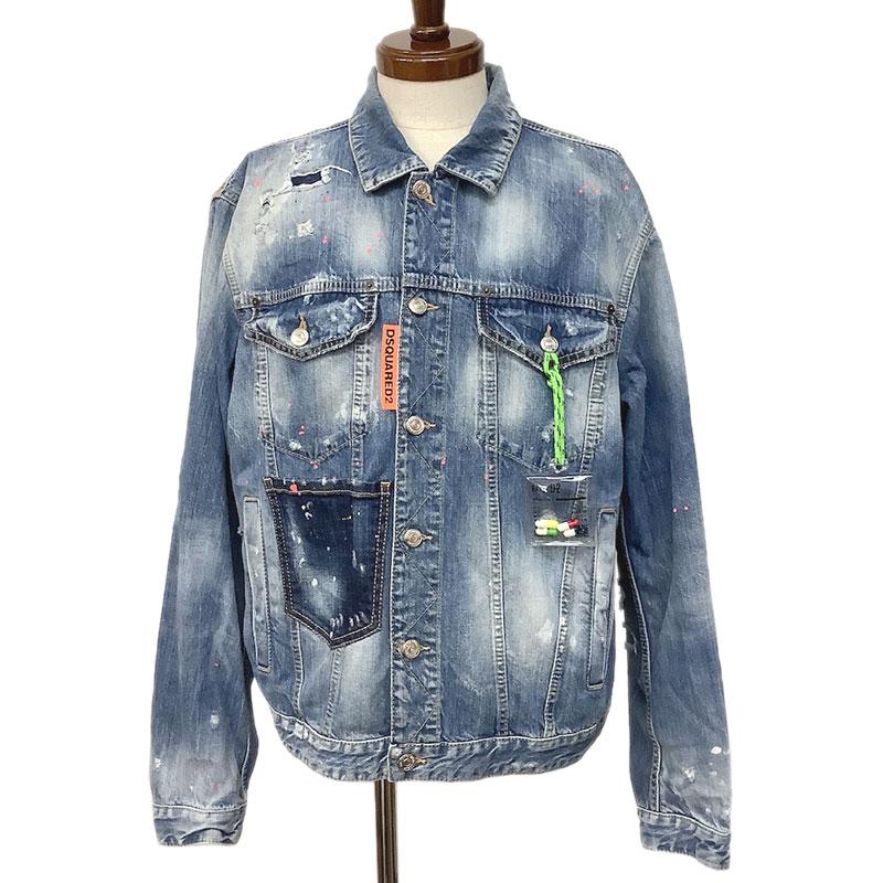 Dsquared2 ディースクエアード デニムジャケット コットン ブルー #M