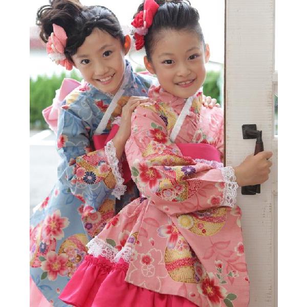 京都瑠璃雛菊 ≪七五三早割りセール≫ 七五三着物 着物ドレス「花手毬