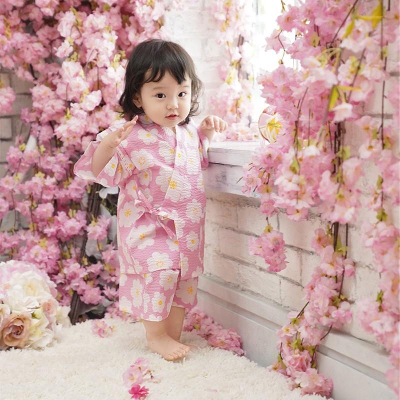 ベビー 甚平 じんべい 80 90 100 ゆかた 男の子 浴衣 夏 誕生日