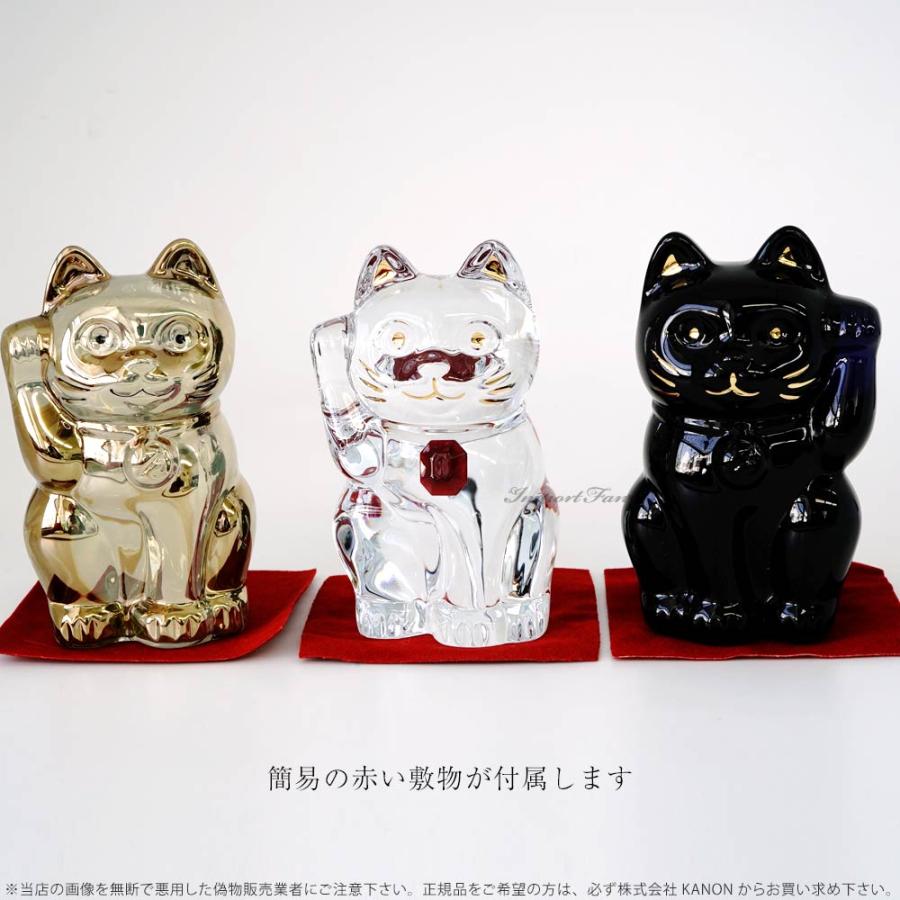 バカラ（Baccarat） クリスタル 招き猫 レッドオクトゴン ラッキー