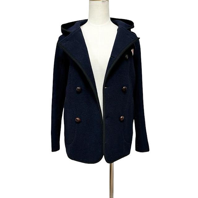 DANTON ダントン ウールモッサコートジャケット ネイビー 40(M～L