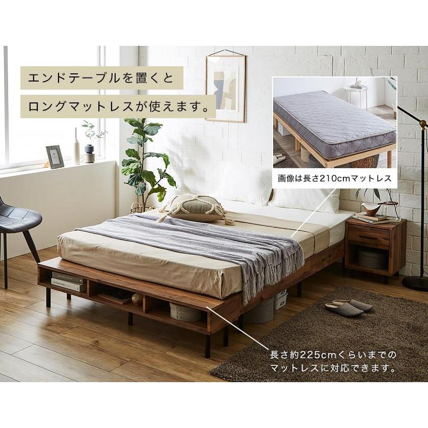 すのこベッド 厚さ20cmポケットコイルマットレスセット ダブル 木製