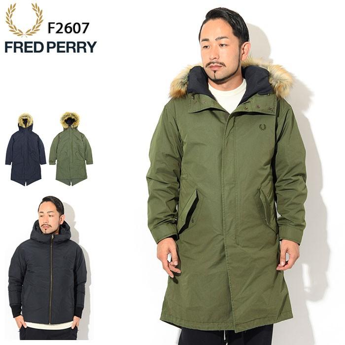 フレッドペリー モッズコート F2607 M ライナー着脱 ファー付き 美品