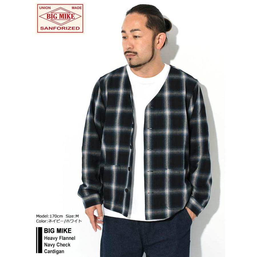 BIG MIKE（ビッグマイク） カーディガン メンズ ヘビー フランネル
