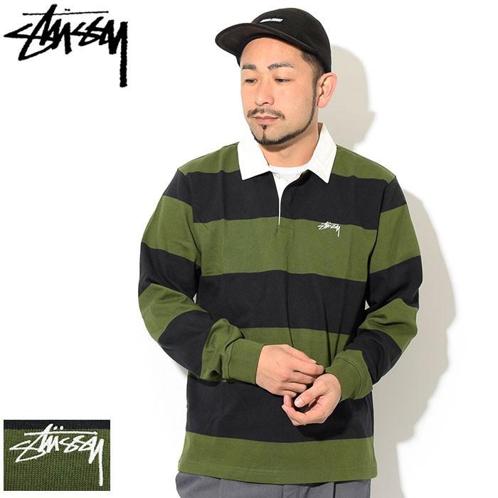 STUSSY（ステューシー） ポロシャツ 長袖 メンズ Classic Stripe Rugby