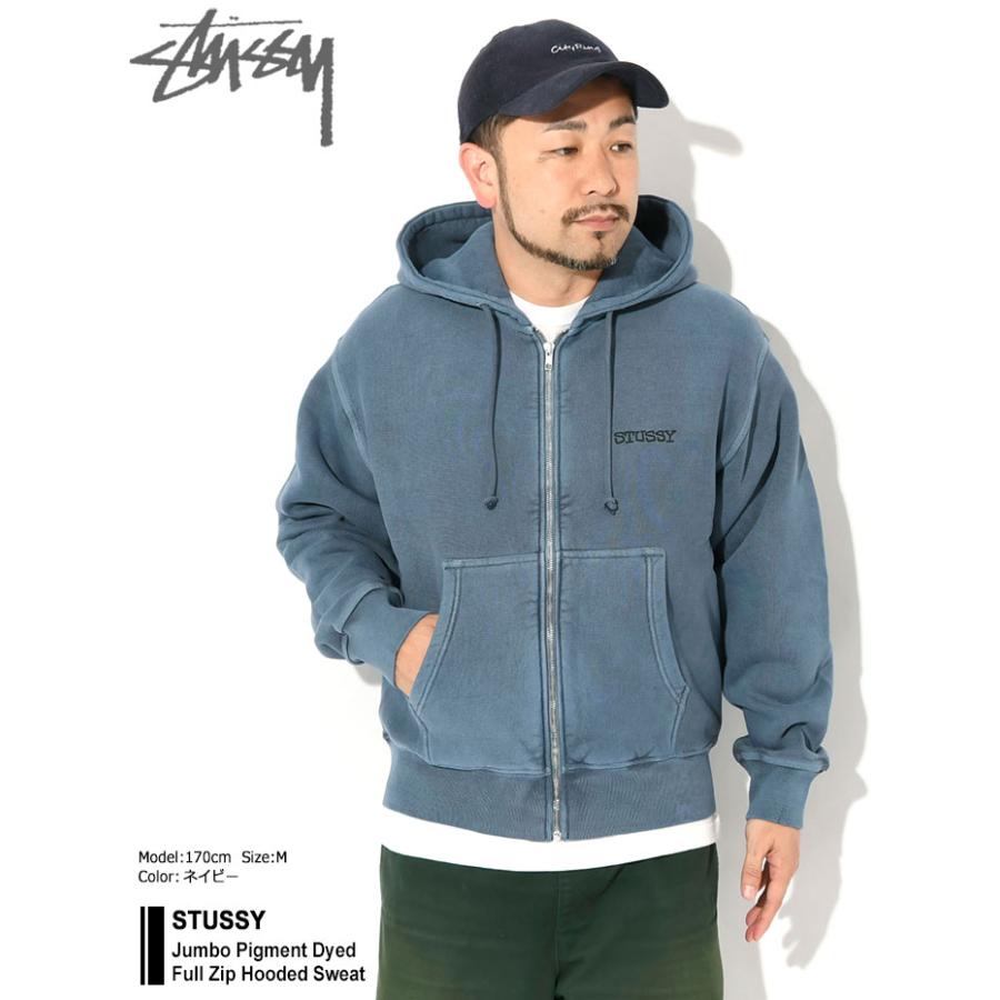 STUSSY（ステューシー） パーカー ジップアップ メンズ Jumbo Pigment