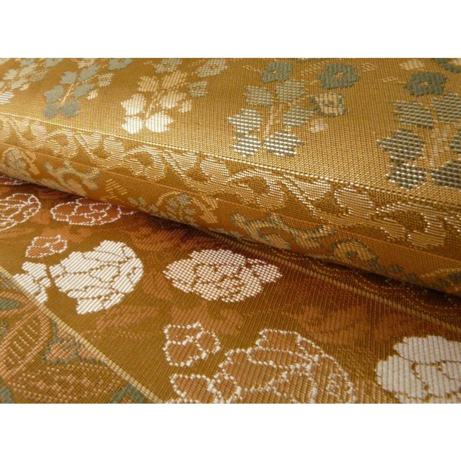 名古屋帯 正絹 八寸帯 金 段違い 正倉院文様 仕立上り 001 : いけのや