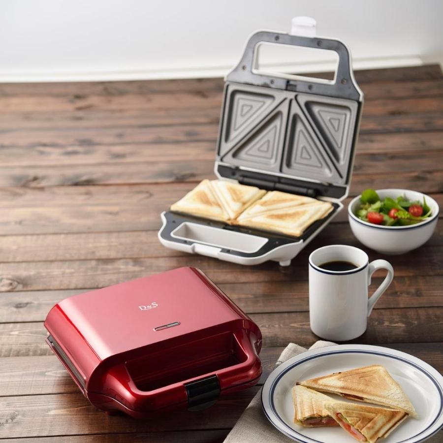 D＆S ホットサンドメーカー DS.7710 DS.7727 電気 2枚焼き 二枚 ホット