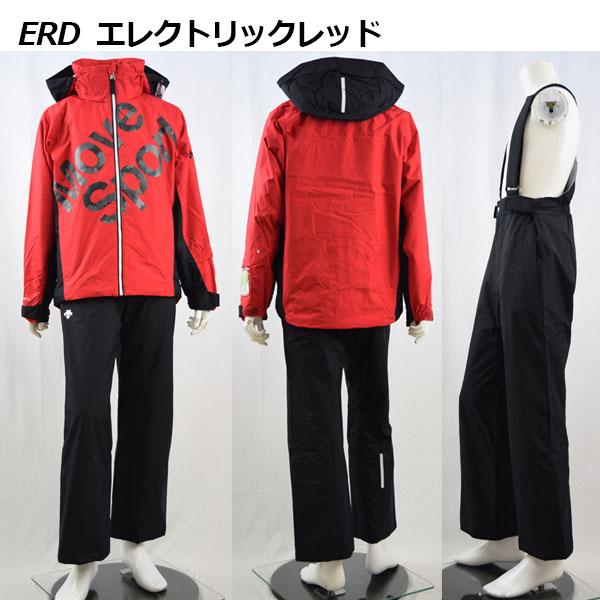 DESCENTE 子供用スキーウェア 黒 赤 上下セット DESCENTE（デサント