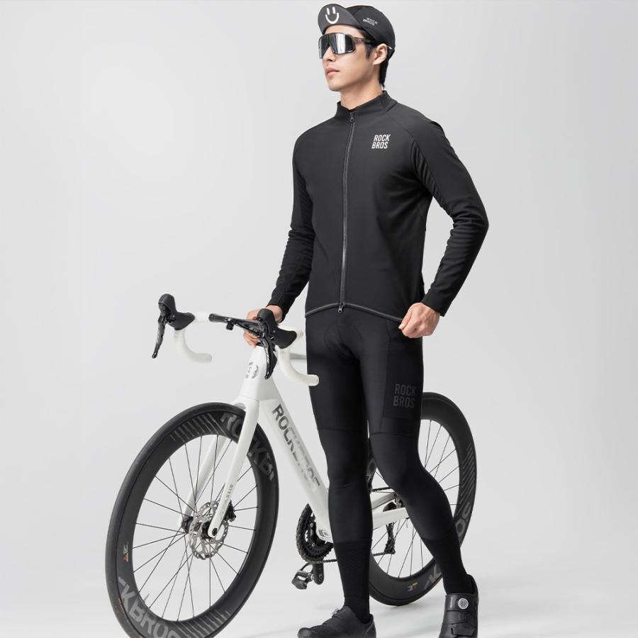 ROCKBROS サイクルパンツ 自転車 ロングパンツ レーパン 裏起毛