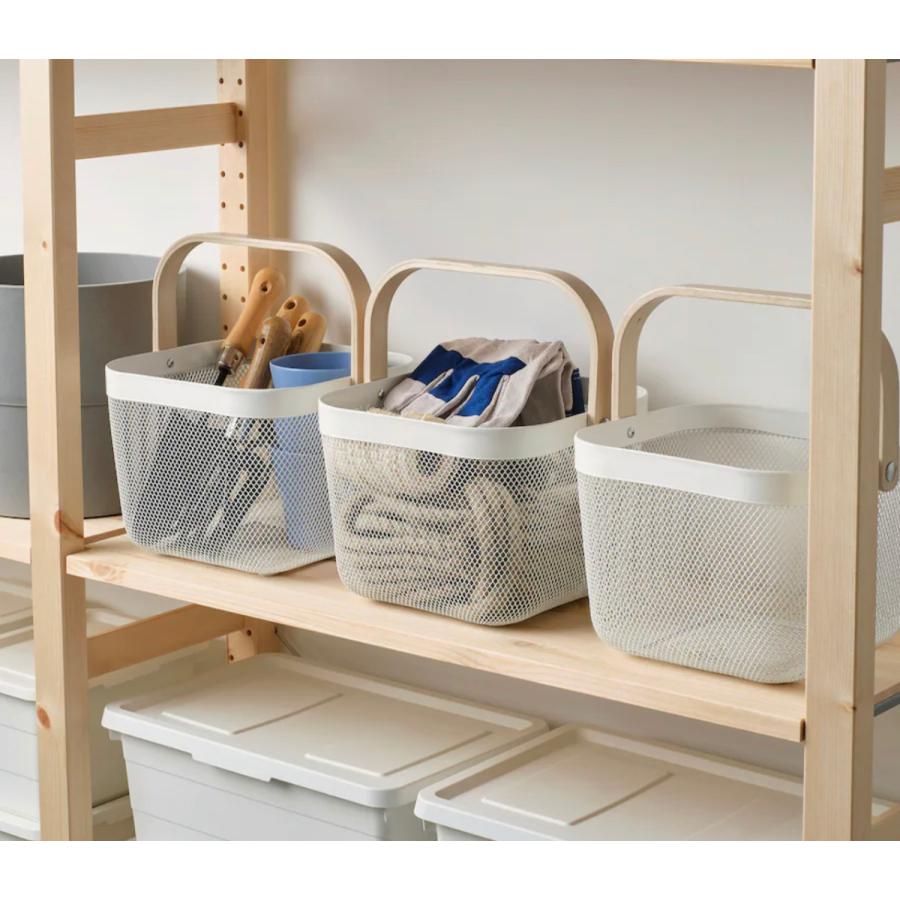 イケア（IKEA） RISATORP リーサトルプ バスケット かご 収納 ホワイト