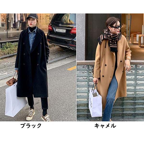 チェスターコート レディース コート キャメル ブラック ロング丈