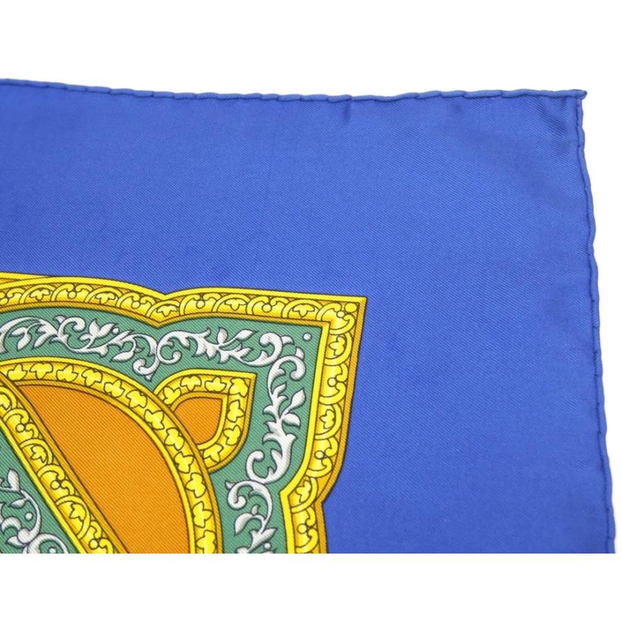 HERMES（エルメス） スカーフ カレ90 カラムダン QALAMDAN ブルー系