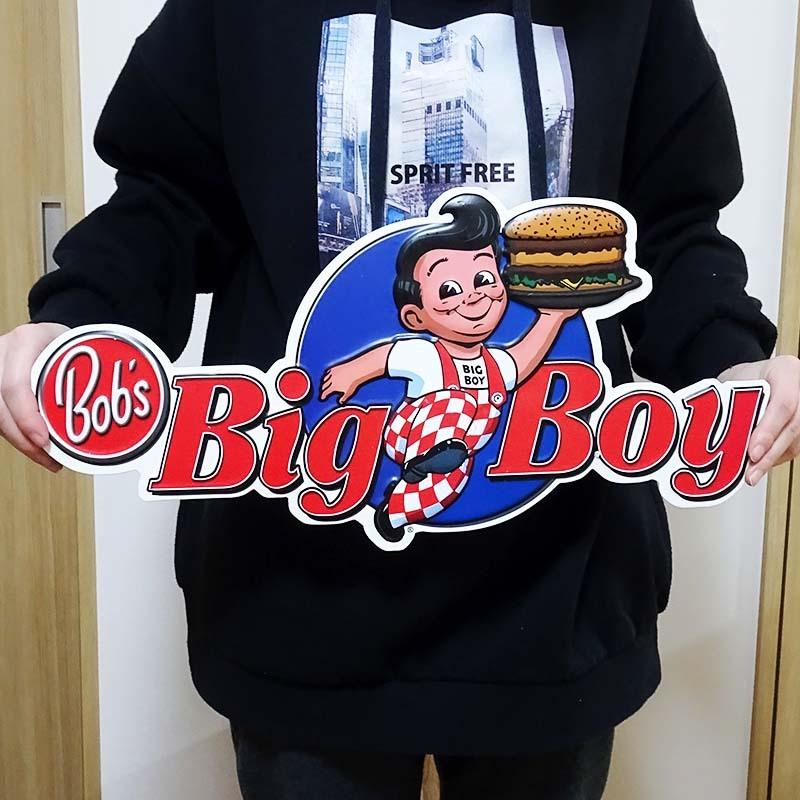 アメリカン レトロ ブリキ看板 可愛い US embossed SIGN BIG BOY