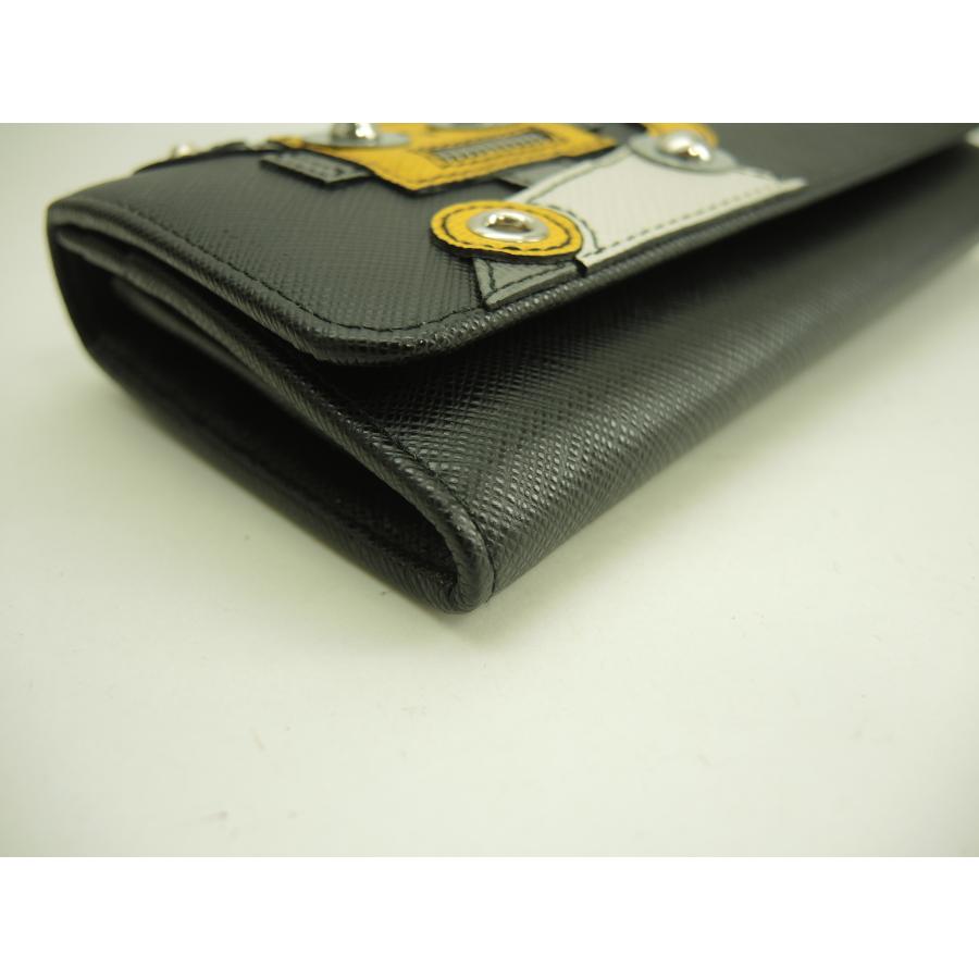 SAFFIANO（PRADA） プラダ ロングウォレット ロボット サフィアーノ黒