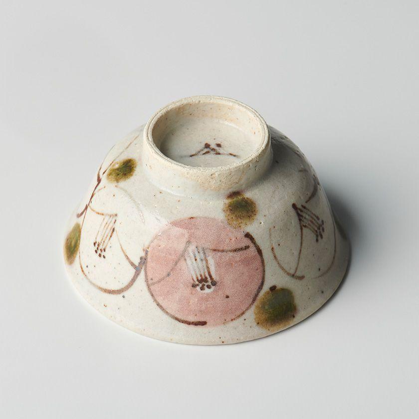 蔵珍窯（ぞうほうがま） 弥七田椿 茶碗（小）(お取り寄せ品)// 美濃焼