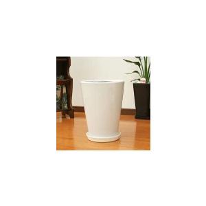 8号陶器鉢(角白) A047-8 (丸白）DS41-W8【用土別売】送料無料 観葉植物